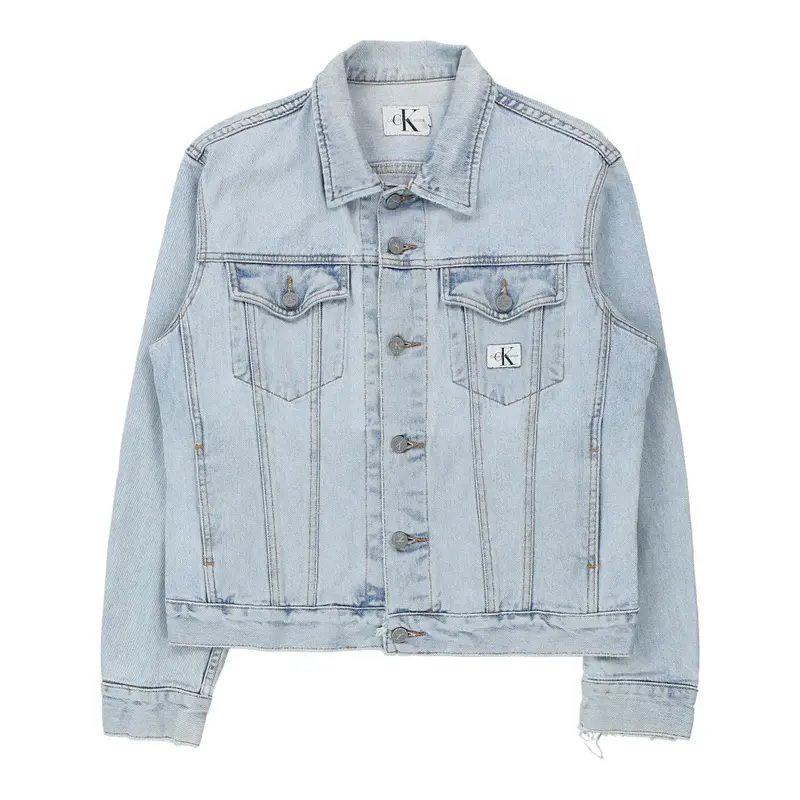 Calvin Klein Jeans Denim Jacket - Medium Blue Cotton Blend