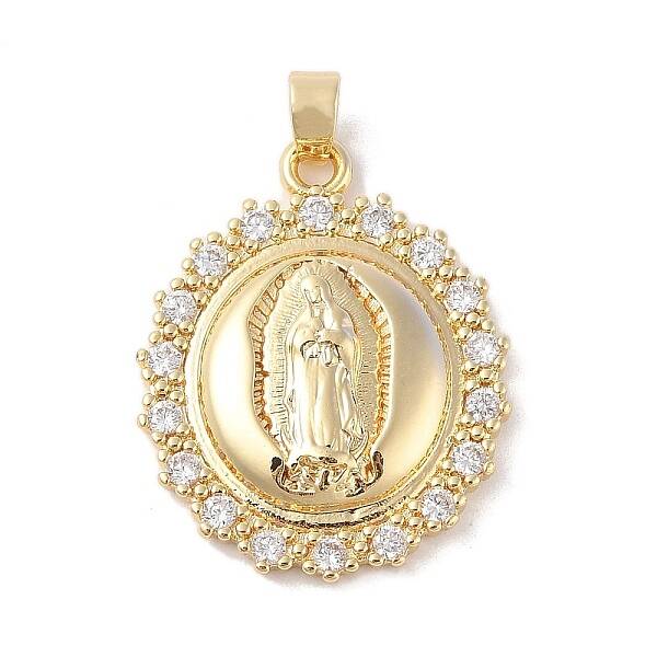 Brass Clear Cubic Zirconia Pendants