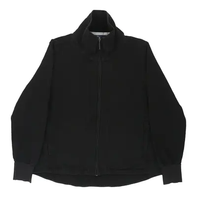 Vintage Champion Zip Up - Large Black Cotton