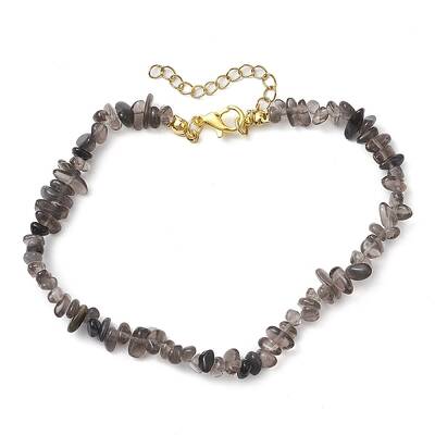 Natural Ice Obsidian Anklets