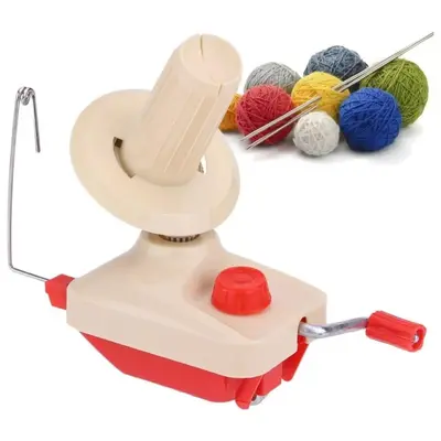 Manual Yarn Winder, 1 Count Hand Operated Yarn Ball Spinner, Manual Wool String Fiber Ball Winder, Knitting Roll String Yarn ...