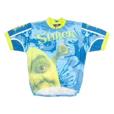 CANARI SHREK Cycling Boys Jersey Blue 1/4 Zip L