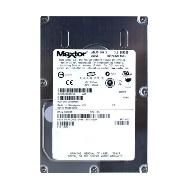 CD808 Dell 300GB Ultra-320 SCSI 10000 3.5-inch Hard Drive