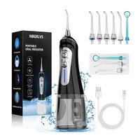 NBGRLVS Water Dental Flosser - 6 Modes, 320ML Portable & Rechargeable, IPX7 Waterproof - Home and Travel Oral Care