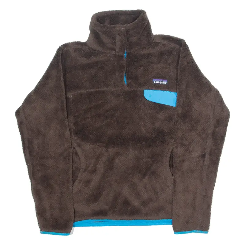 PATAGONIA Womens Fleece Brown Tight Knit XS