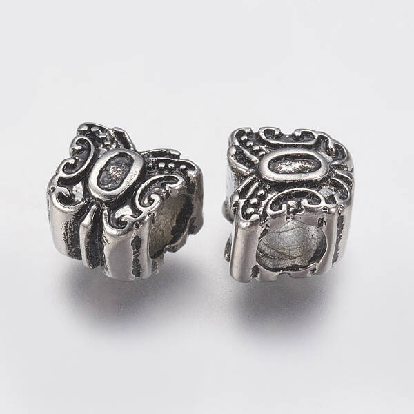 Ion Plating(IP) 304 Stainless Steel European Beads