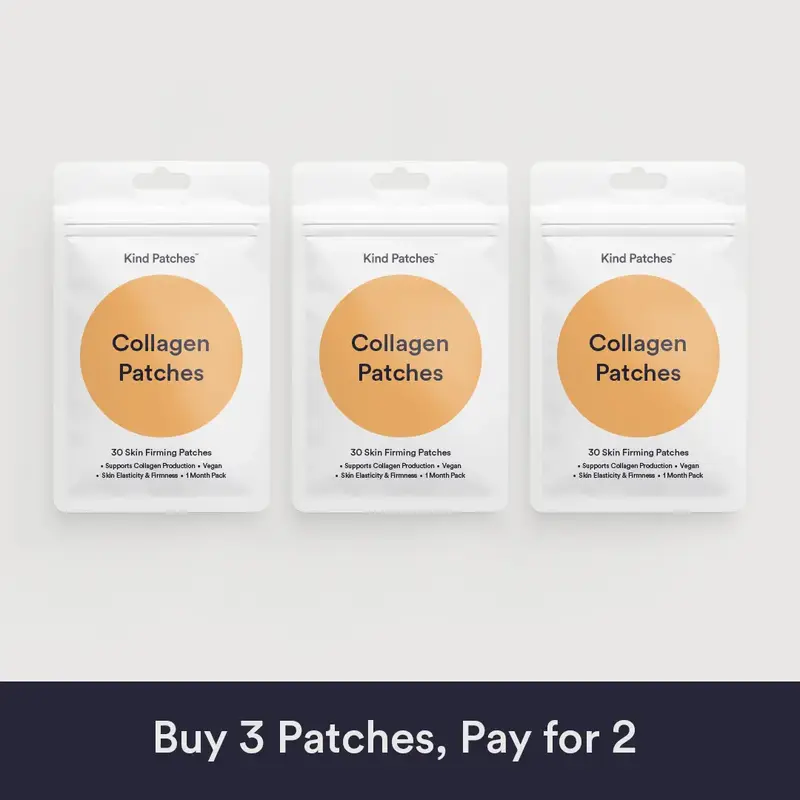 3 Packs of Kind Patches Collagen Patches, Supports Collagen Production, Vegan, Skincare, Skin Repair, 3 Months Supply
