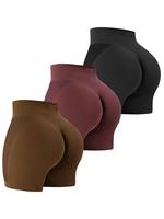Women's 3pcs Shapewear Shorts Tummy Control High Waist Butt Lifting Scrunch Seamless Shapewear Bottoms, Tummy Tuck Shapewear,...