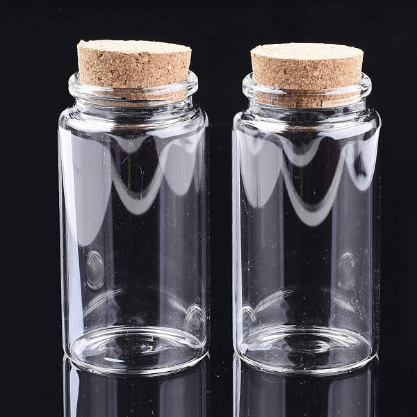 Glass Jar Glass Bottles Bead Containers