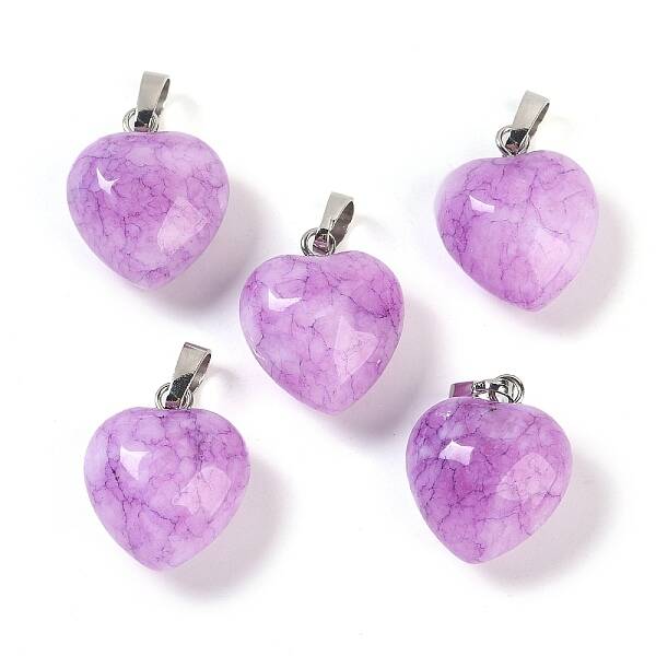 Dyed Natural Jade Pendants