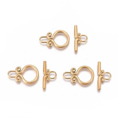 Ion Plating(IP) 304 Stainless Steel Toggle Clasps
