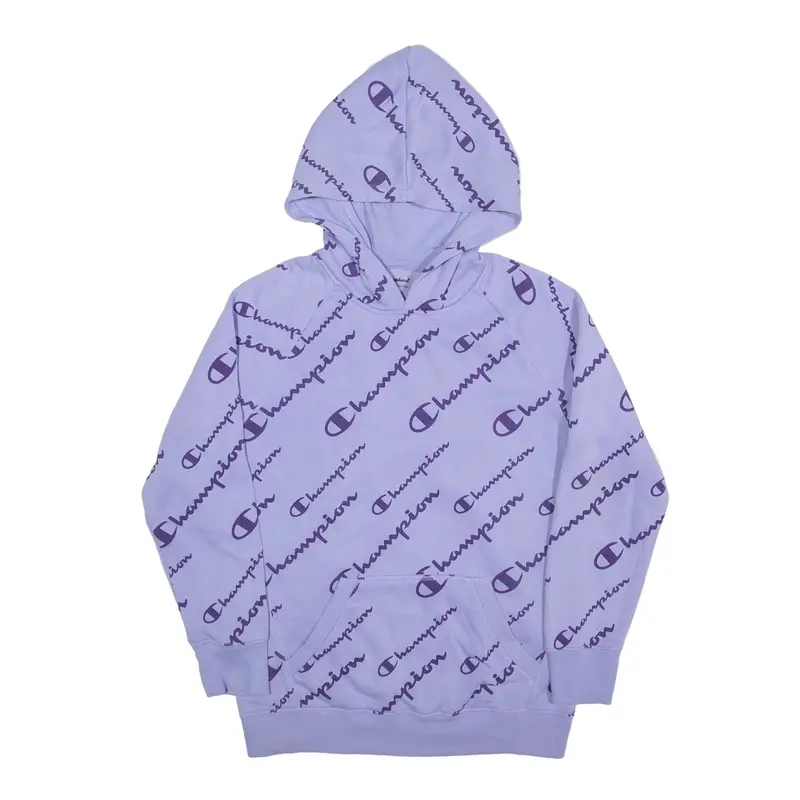CHAMPION Hoodie Purple Pullover Girls XL