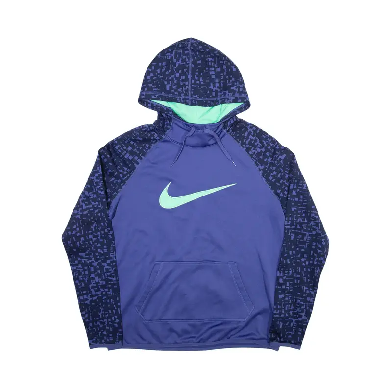 NIKE Hoodie Blue Pullover Womens M