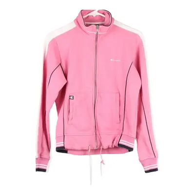 Age 14-16 Champion Zip Up - Medium Pink Cotton Blend