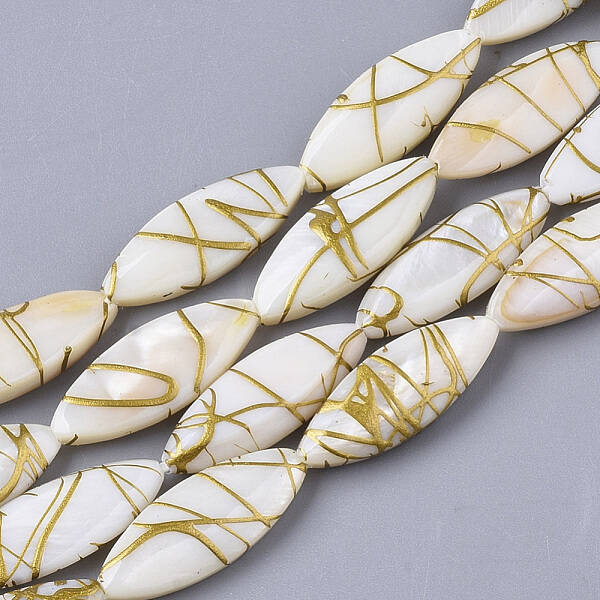 Drawbench Freshwater Shell Beads Strands