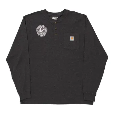 Missouri Veterans Home Carhartt Long Sleeve T-Shirt - Large Grey Cotton