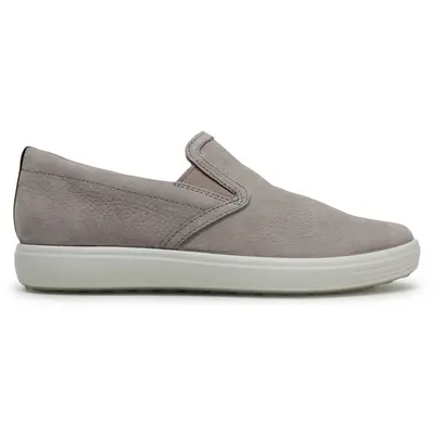 Ecco Soft 7 470493 Leather Women's Comfort Shoes - Grey Rose Powder - Size:US 9-9.5 Women