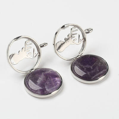 Natural Amethyst Pendants