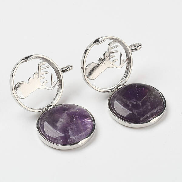 Natural Amethyst Pendants