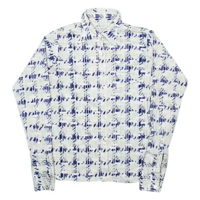 TED BAKER Womens Shirt Blue Geometric Long Sleeve M