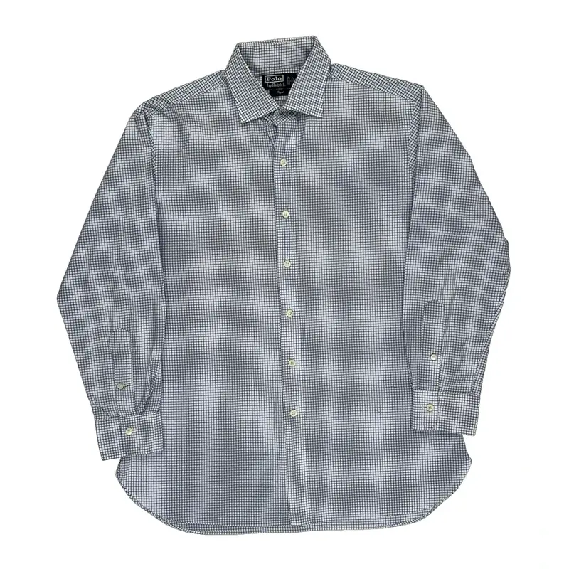 Regent Polo By Ralph Lauren Checked Shirt - Large Blue Cotton | Size: large