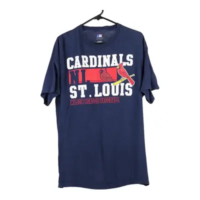 St. Louis Cardinals Mlb MLB T-Shirt - Large Blue Cotton