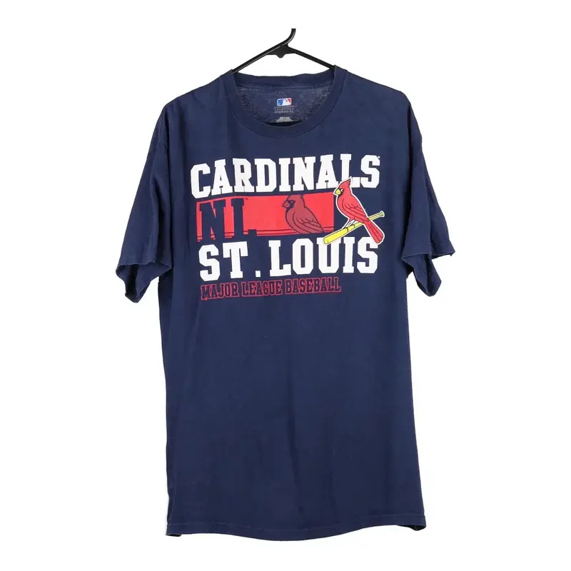 St. Louis Cardinals Mlb MLB T-Shirt - Large Blue Cotton