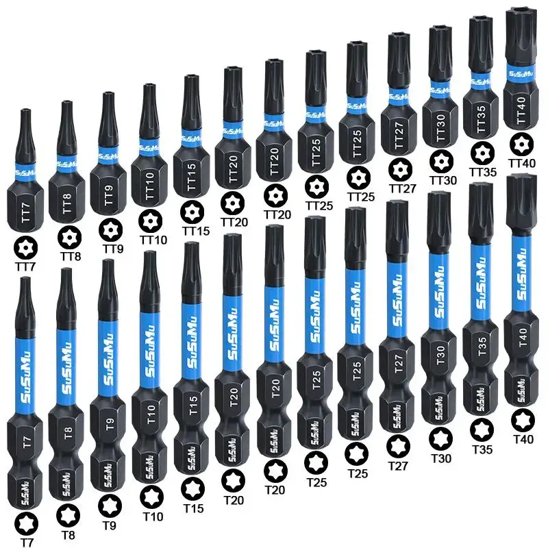 Impact Torx Bit Tool Set, Power Tools Accessories, Security Torx Bit Set, Construction Tools Accessories, Summer Tools Kit, ...