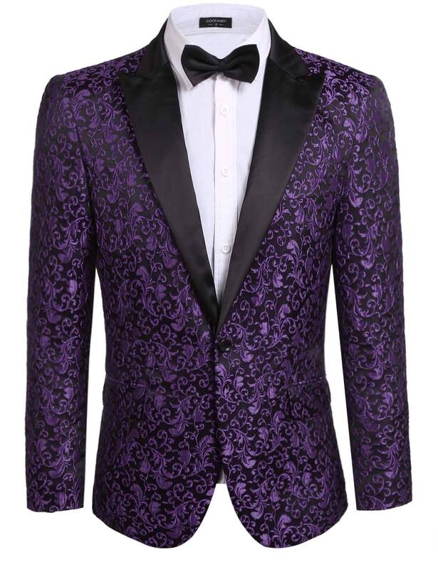 Floral Party Tuxedo (US Only), Purple / M