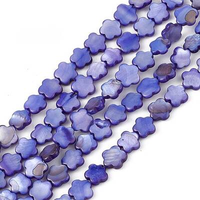Natural Freshwater Shell Dyed Beads Strands