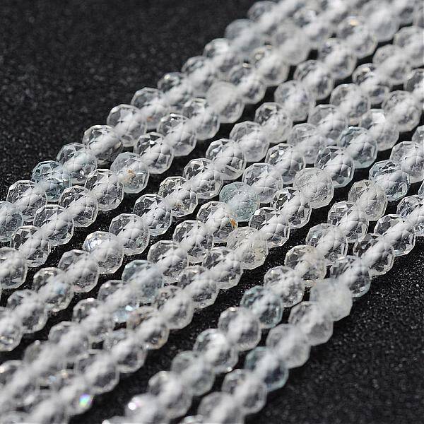 Natural Topaz Crystal Bead Strands