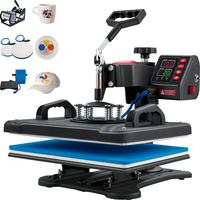 VEVOR Heat Press, 5 in 1 Heat Press 12x15 Machine Machine, Digital Precise Temperature Control, Clamshell Sublimation Transfe...