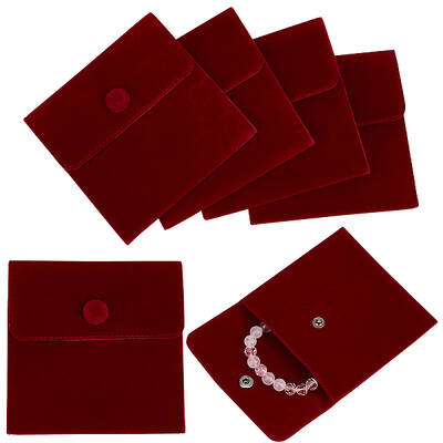 Square Velvet Jewelry Bags