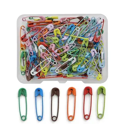 120pcs Random Color Safety Pin, Metal Safety Pin For Sewing, DIY Craft, Home & Office Sewing Accessories