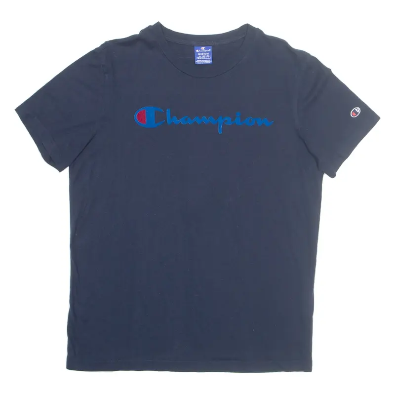 CHAMPION Mens T-Shirt Blue M