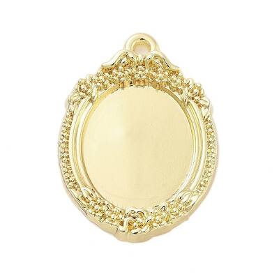 Rack Plating Alloy Pendant Cabochon Settings