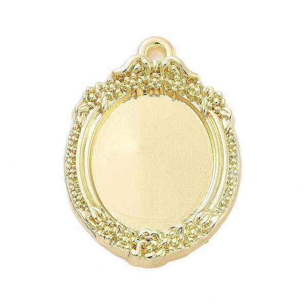 Rack Plating Alloy Pendant Cabochon Settings