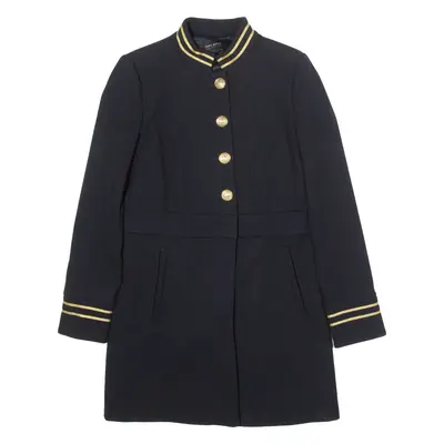 ZARA Womens Military Coat Blue S