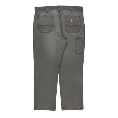 Carhartt Trousers - 37W 29L Grey Cotton Blend