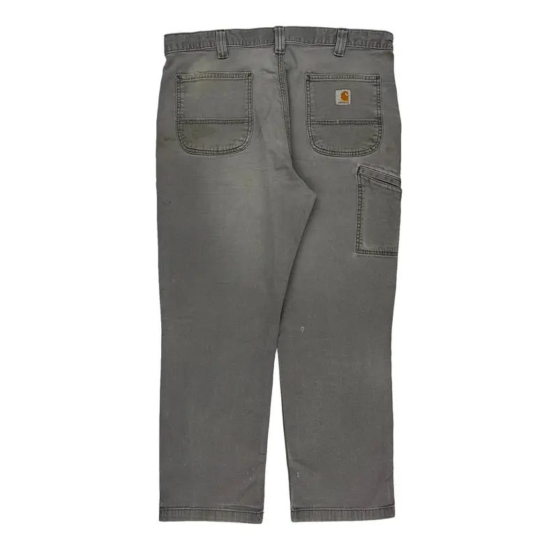 Carhartt Trousers - 37W 29L Grey Cotton Blend