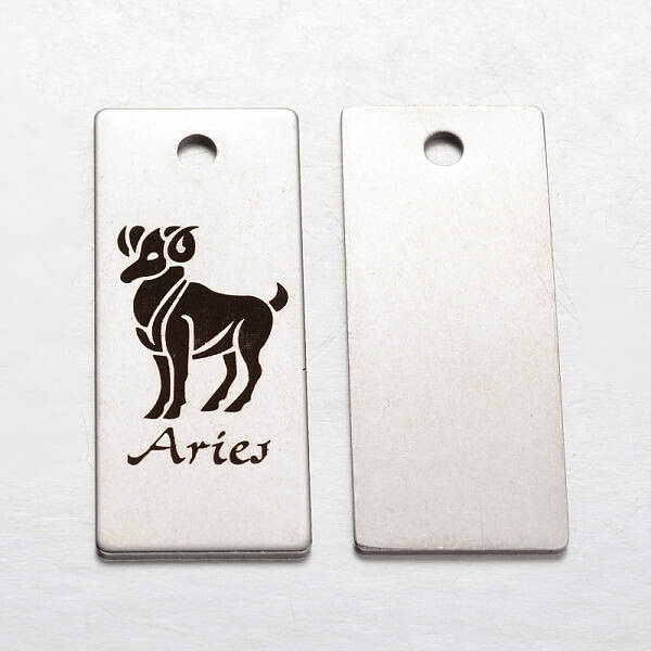 Non-Tarnish Spray Painted Stainless Steel Pendants