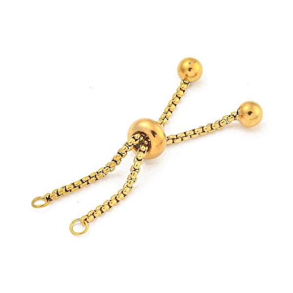 Adjustable 304 Stainless Steel Box Chain Slider Bracelet Making