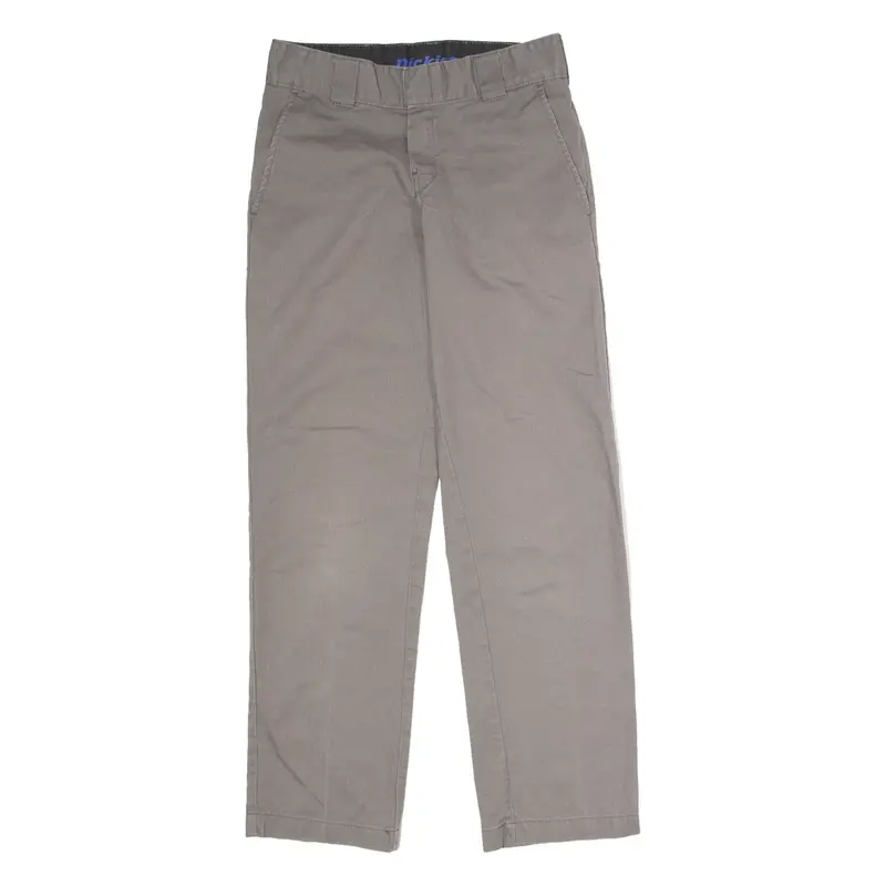 DICKIES Flex Workwear Mens Trousers Grey Slim Tapered W28 L30