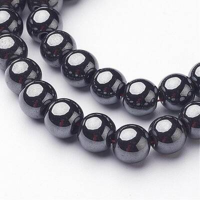 Non-Magnetic Synthetic Hematite Beads Strands