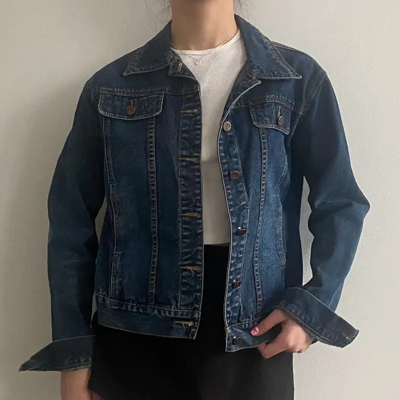 Times Denim Jacket - Medium Blue Cotton