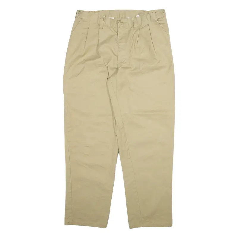 DICKIES Mens Trousers Beige Relaxed Tapered W32 L30