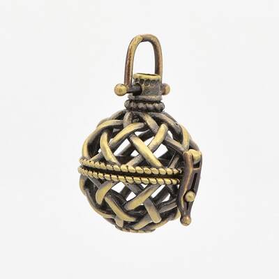 Brass Hollow Cage Pendants