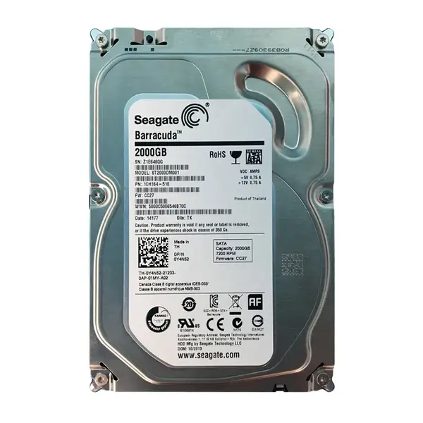 1CH164-510 Seagate 2TB 6Gb/s SATA 7200 3.5-inch 64MB Hard Drive