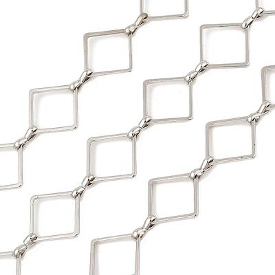 Rack Plating Rhombus Brass Link Chains