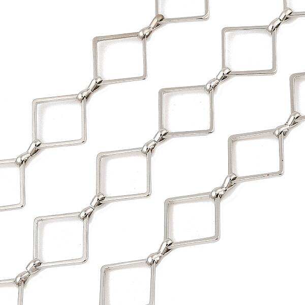 Rack Plating Rhombus Brass Link Chains